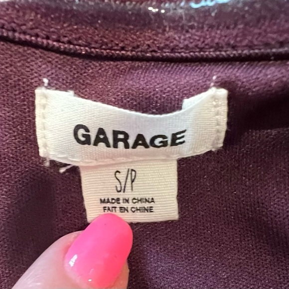 Garage maroon fit and flare strapless dress size small - Picture 3 of 5